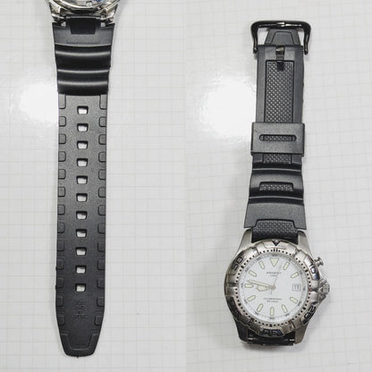 CASIO ARGENT Analog Quartz Men Diver Battery & Band Replaced Working Itemg-85