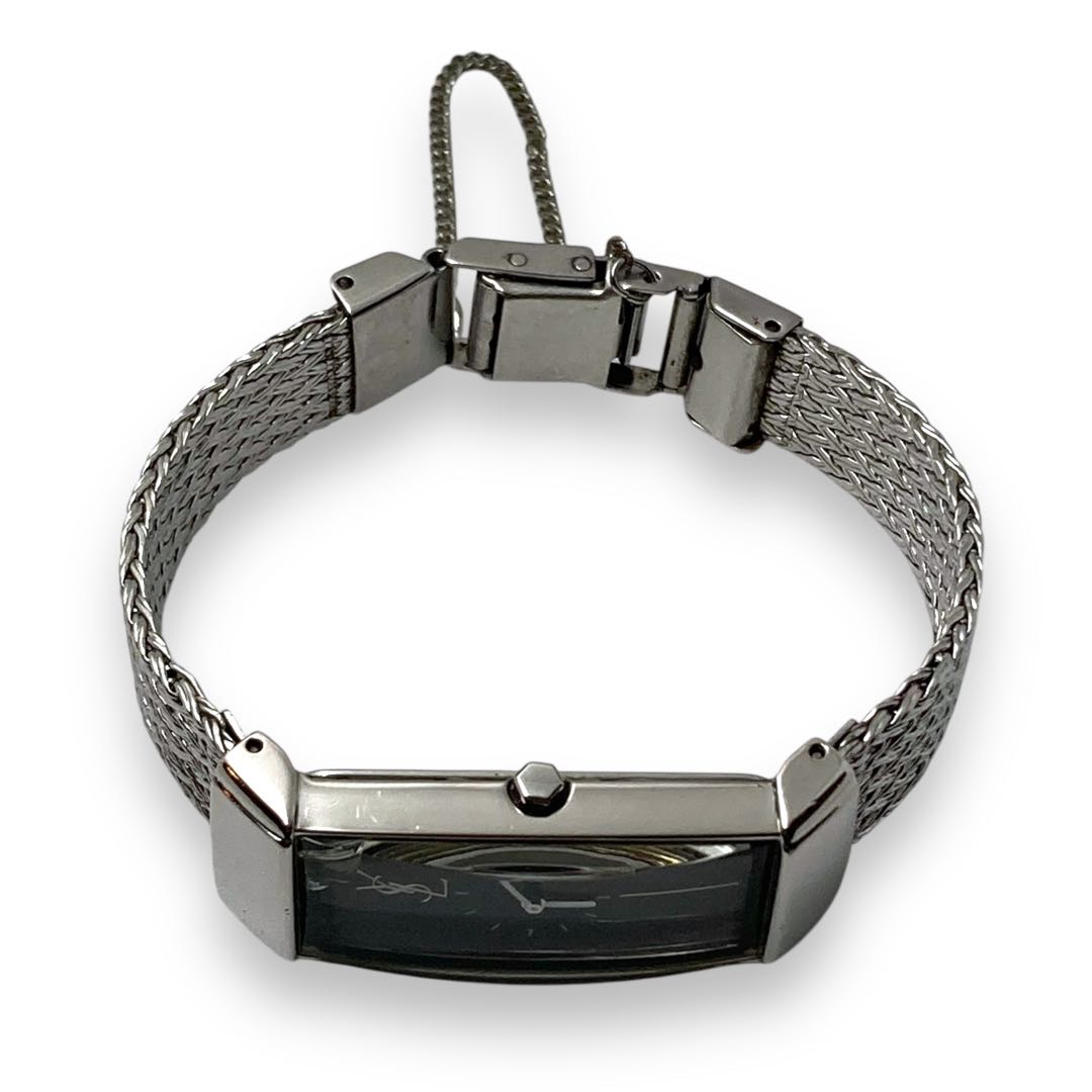 Ysl/yves Saint Laurent Analog Quartz Women Women Yves Saint Laurent Ysl Watch Rectangular Case Excellent Condition