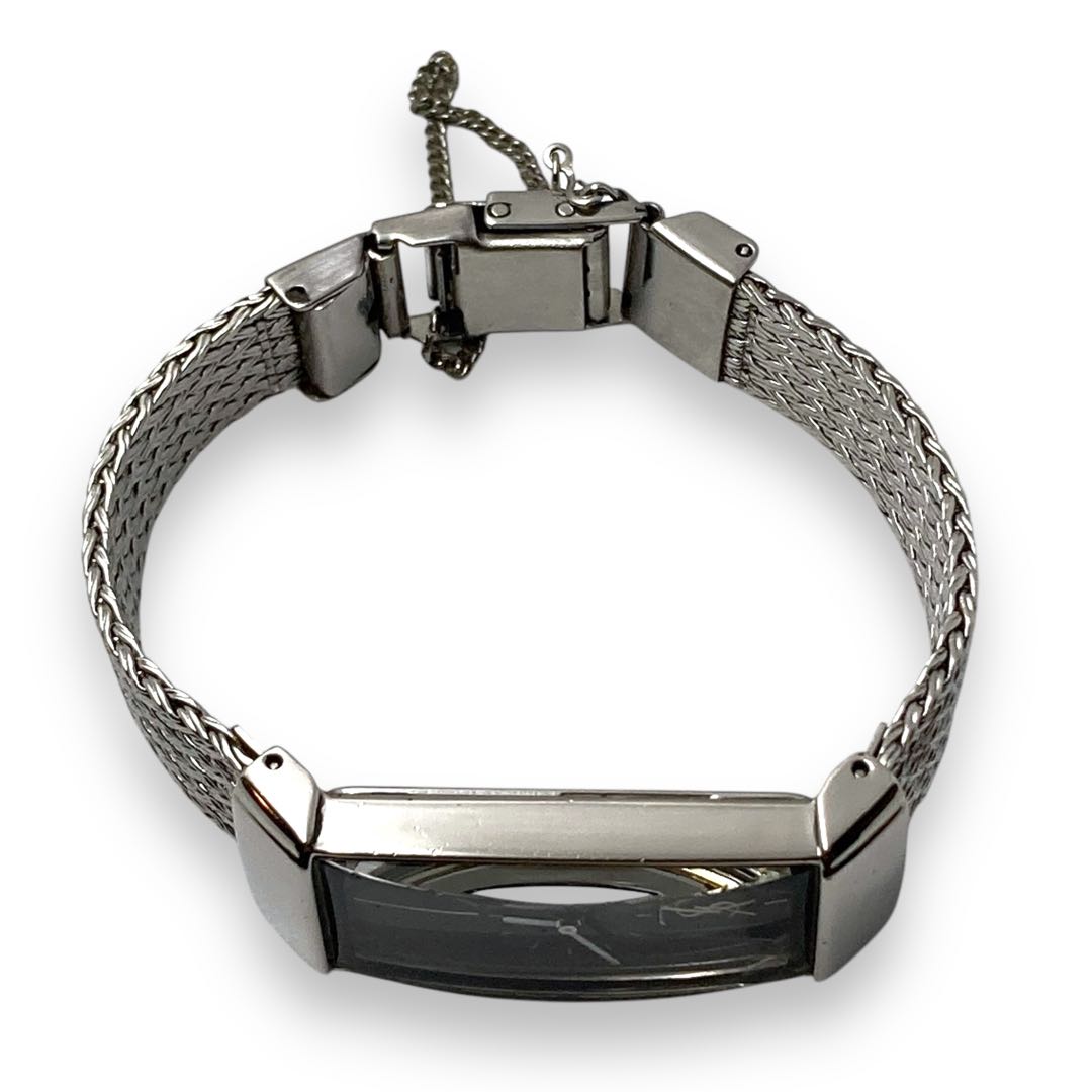 Ysl/yves Saint Laurent Analog Quartz Women Women Yves Saint Laurent Ysl Watch Rectangular Case Excellent Condition