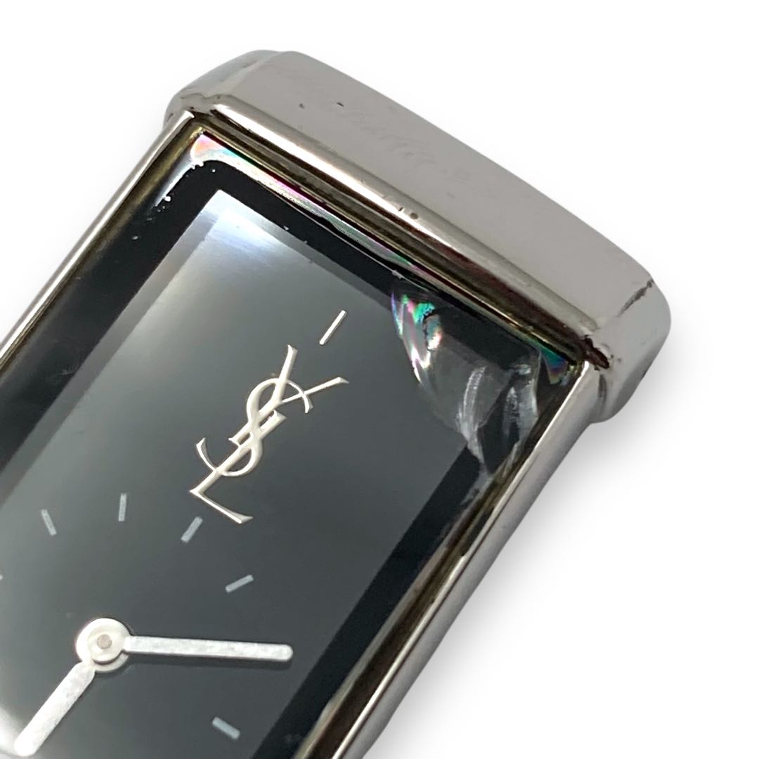 Ysl/yves Saint Laurent Analog Quartz Women Women Yves Saint Laurent Ysl Watch Rectangular Case Excellent Condition
