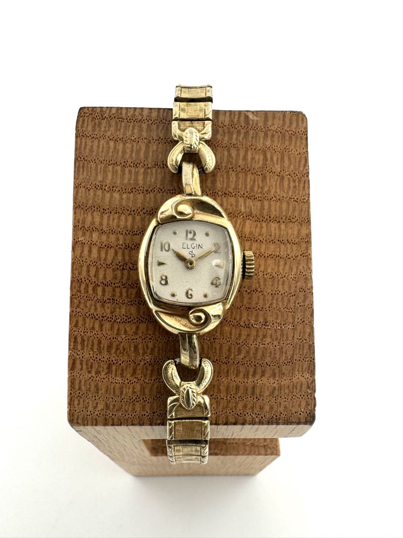 Elgin Analog Mechanical (Manual) Women 10Krgp Manual Winding Watch For Parts