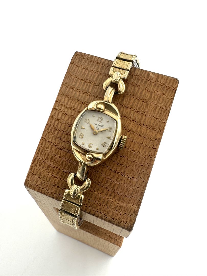Elgin Analog Mechanical (Manual) Women 10Krgp Manual Winding Watch For Parts