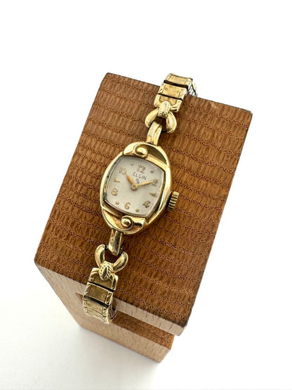 Elgin Analog Mechanical (Manual) Women 10Krgp Manual Winding Watch For Parts