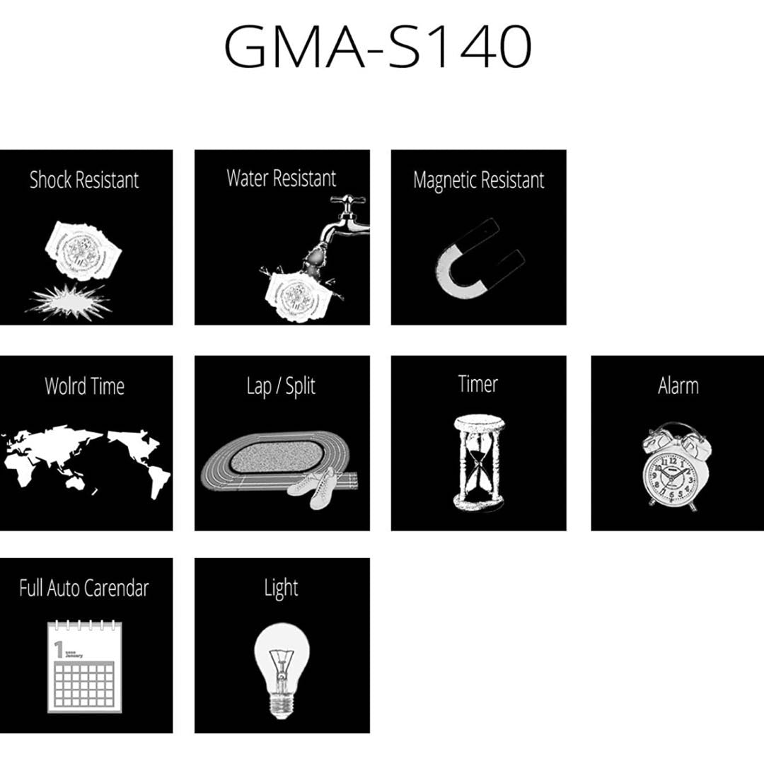 G-shock GM GMA-S140NC-5A1J Digital-Analog Quartz Women A-S140Nc-5A1J