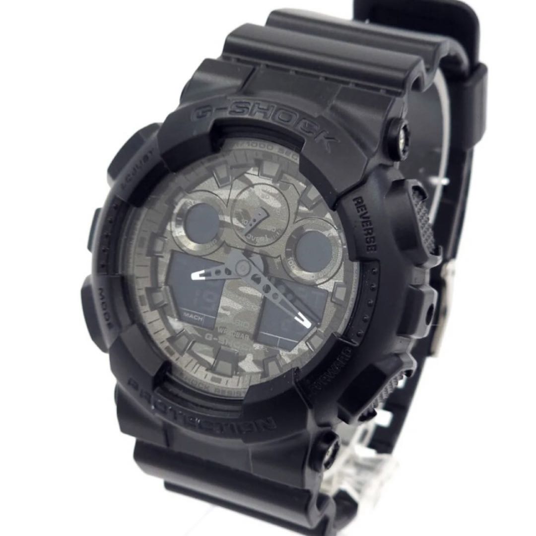 G-shock GA GA-100CF Digital-Analog Quartz Men -100Cf ジーショック -100 迷彩 ミリタリーブラック