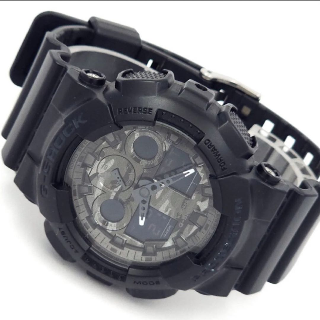 G-shock GA GA-100CF Digital-Analog Quartz Men -100Cf ジーショック -100 迷彩 ミリタリーブラック