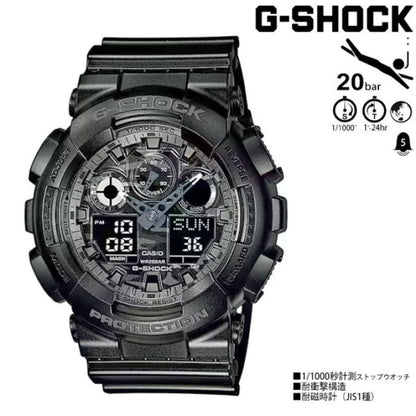G-shock GA GA-100CF Digital-Analog Quartz Men -100Cf ジーショック -100 迷彩 ミリタリーブラック