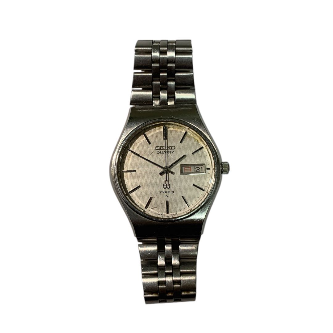 Seiko TYPE2 4316-8000 Analog Quartz Men Type II Watch For Parts / Junk