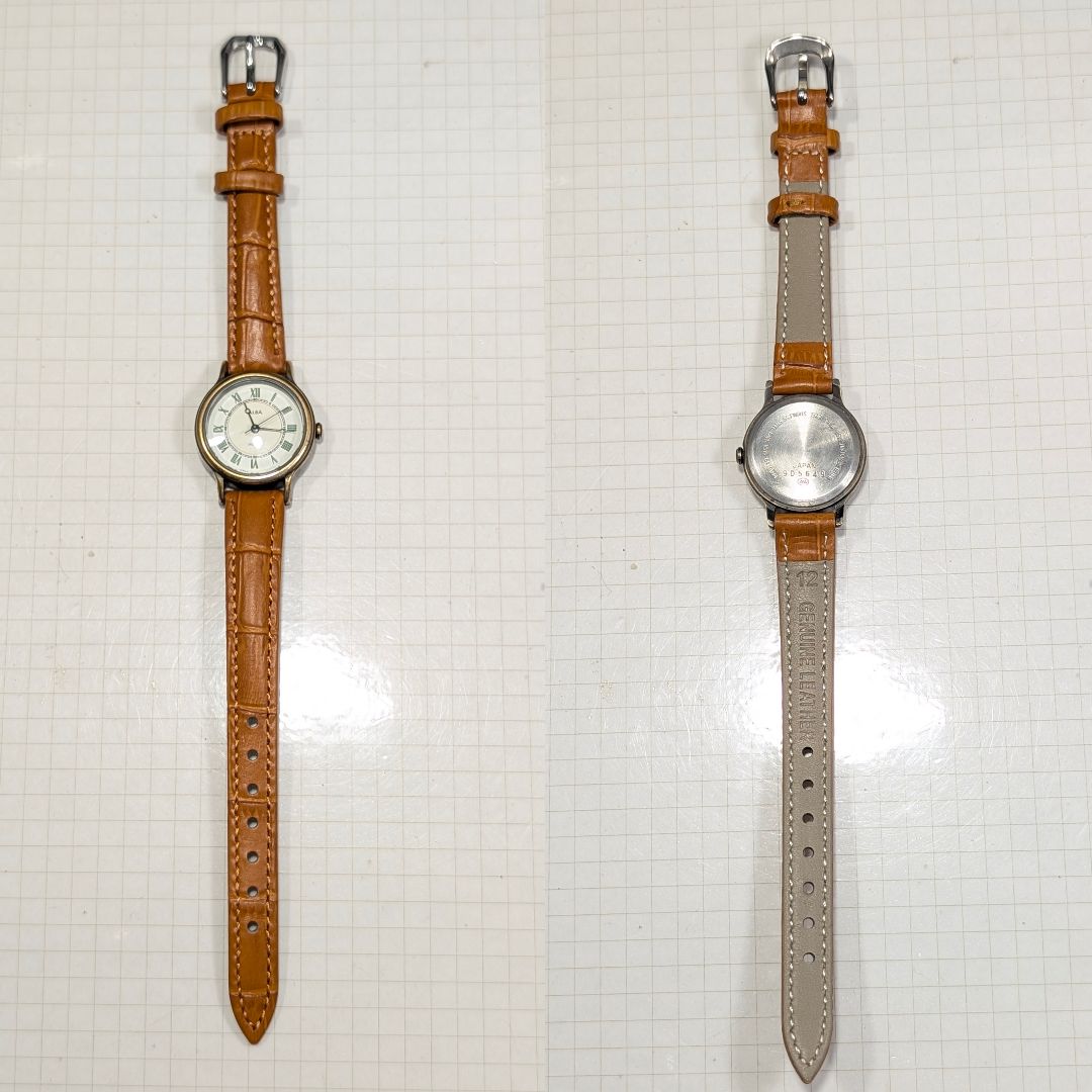 Seiko Alba Analog Quartz Women Battery & Band Replaced Working Item Made In Japan