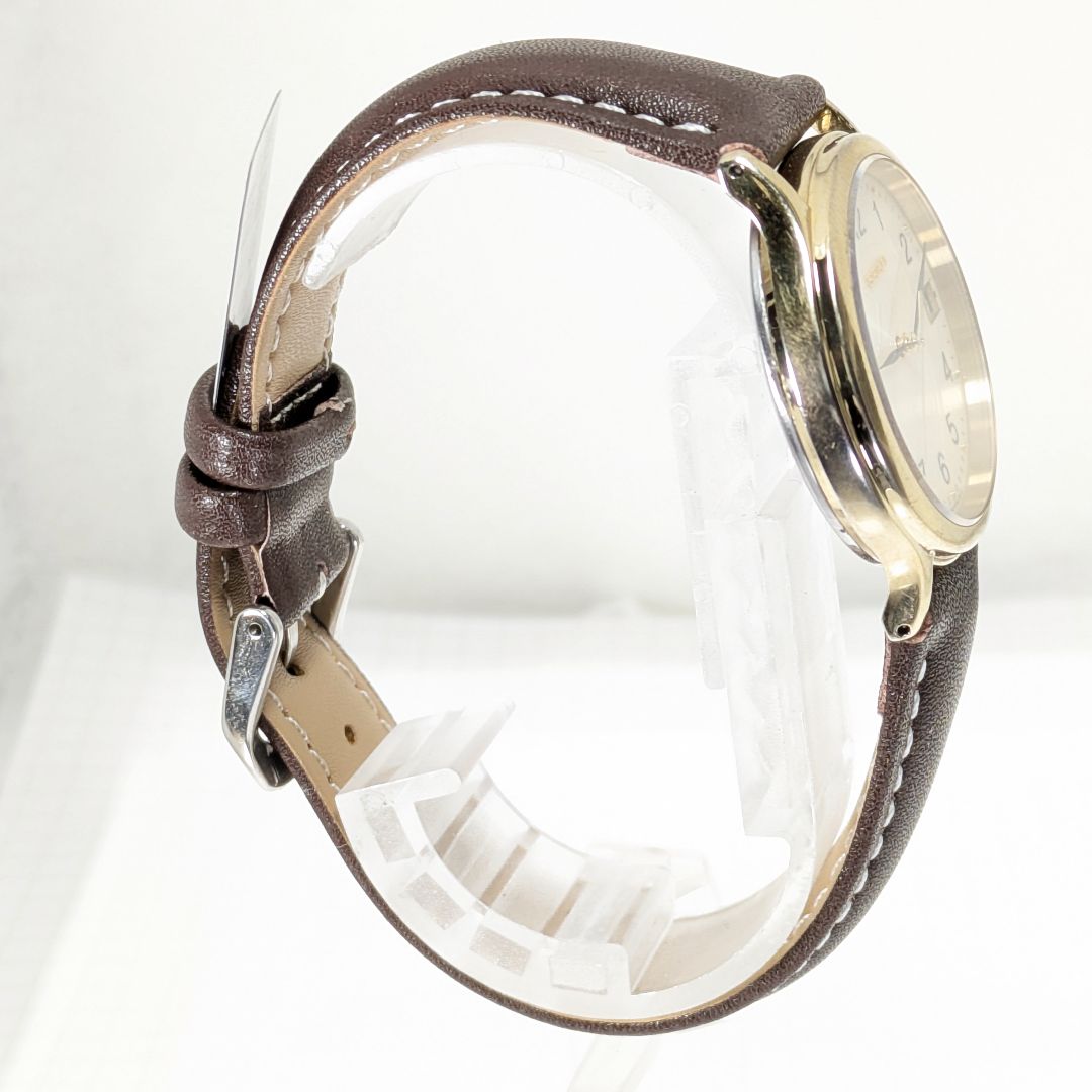 Seiko Analog Quartz Men Battery & Band Replaced Working Item