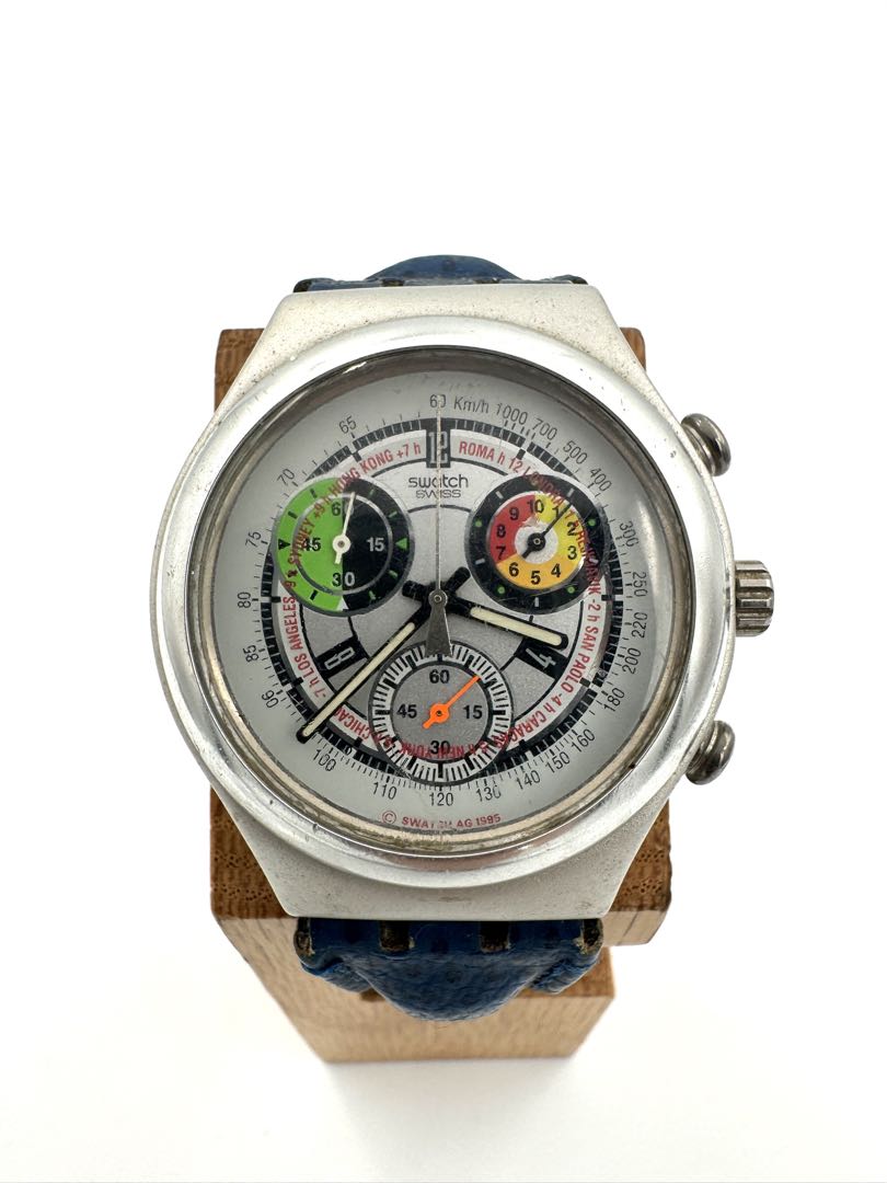 Swatch Irony Special Box Swagmen Set YZS02 YCS1002 Analog Quartz Unisex Men Chronograph Watch For Parts