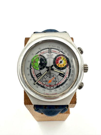 Swatch Irony Special Box Swagmen Set YZS02 YCS1002 Analog Quartz Unisex Men Chronograph Watch For Parts
