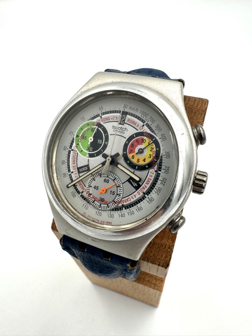 Swatch Irony Special Box Swagmen Set YZS02 YCS1002 Analog Quartz Unisex Men Chronograph Watch For Parts