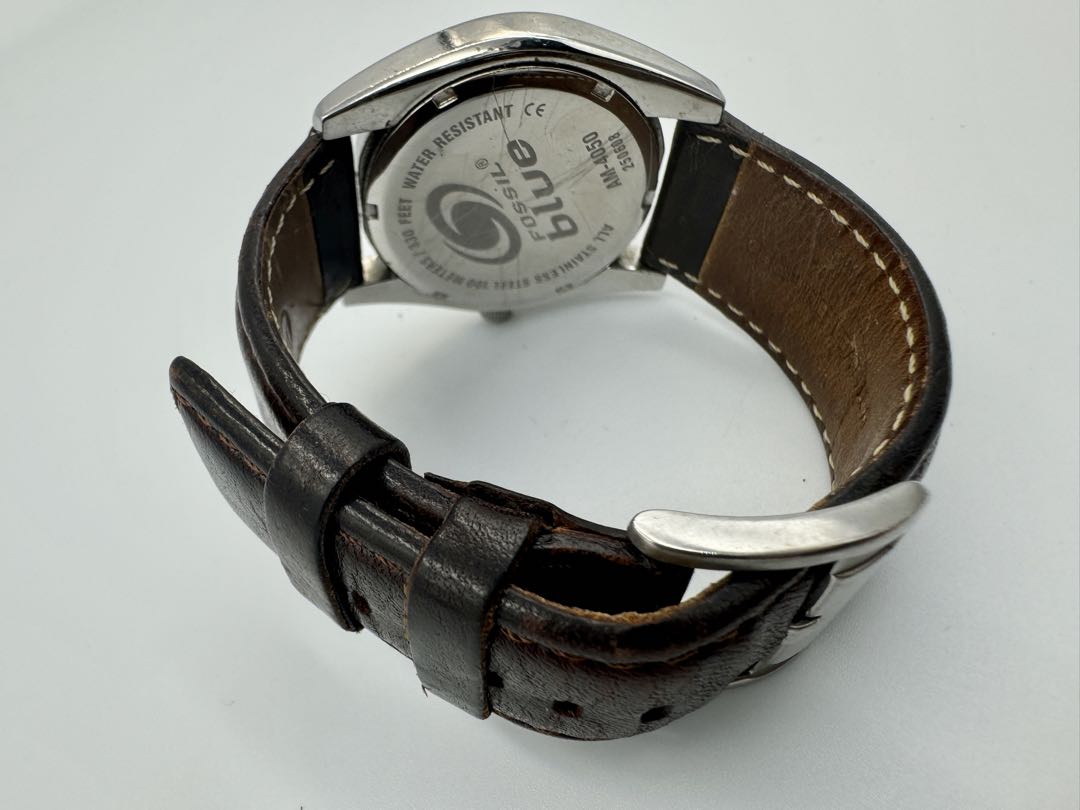 Fossil blue AM-4050 Analog Quartz Men Watch
