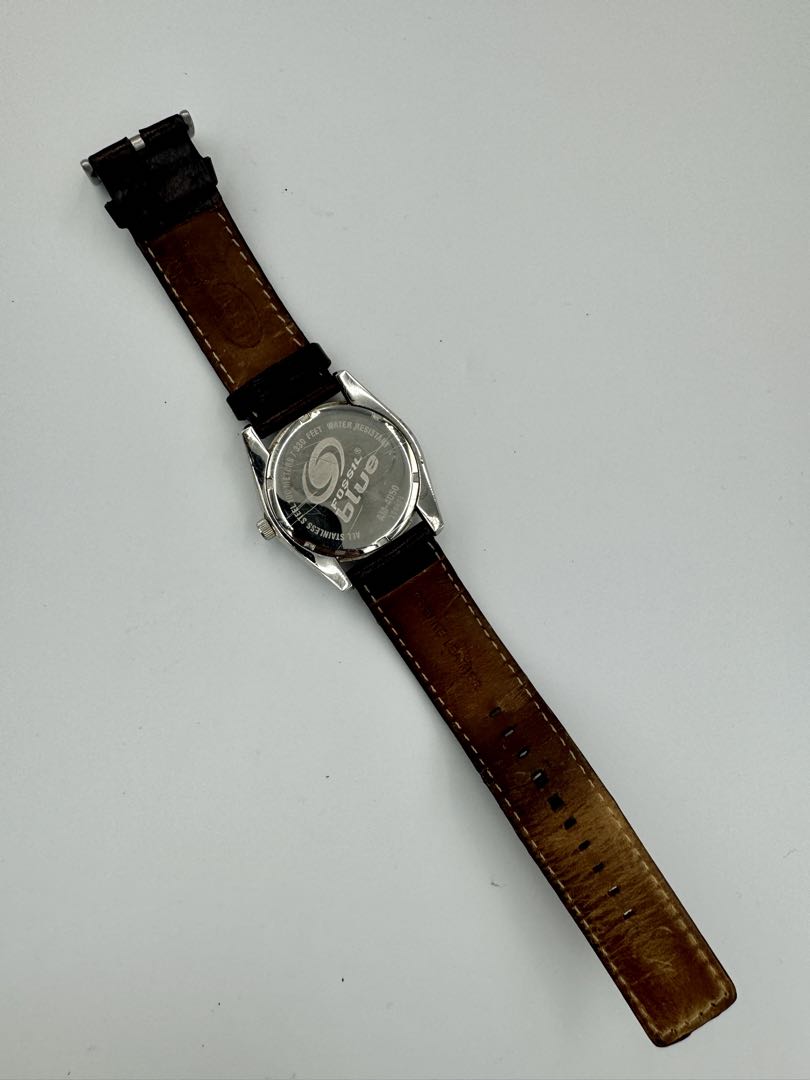 Fossil blue AM-4050 Analog Quartz Men Watch