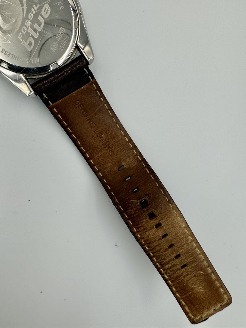 Fossil blue AM-4050 Analog Quartz Men Watch