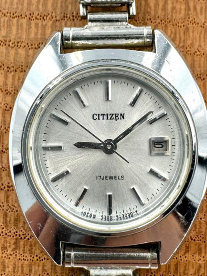 Citizen 17 Jewels Manual Wind 4-532023 TA Analog Mechanical (Manual) Women Antique Wristwatch 25Mm Case Japan