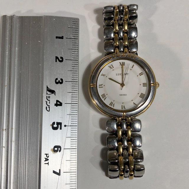 Seiko Lucent 7N01-6060 Analog Quartz Women Beautiful Vintage White Dial Working Item