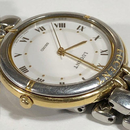 Seiko Lucent 7N01-6060 Analog Quartz Women Beautiful Vintage White Dial Working Item