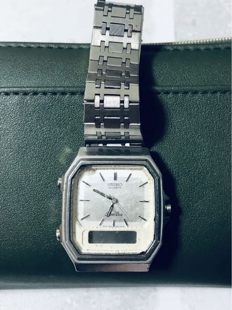 Seiko silver wave H449-5020 Analog Quartz Men