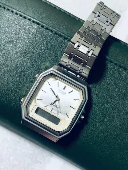 Seiko silver wave H449-5020 Analog Quartz Men