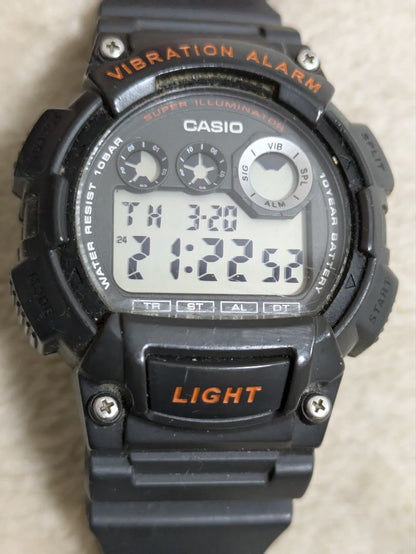 Casio Digital Quartz Men Watch バイブレーションアラーム