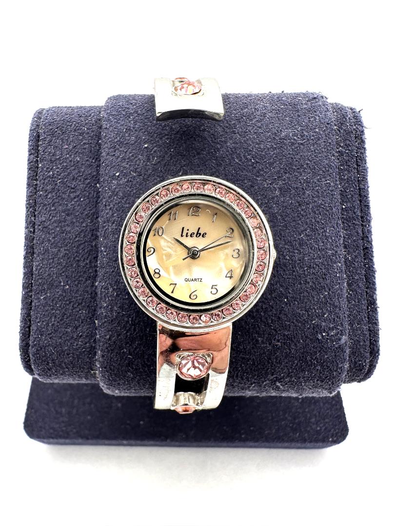 Liebel Watch Women's 23mm Crystal Accented Quartz Silver-Tone
