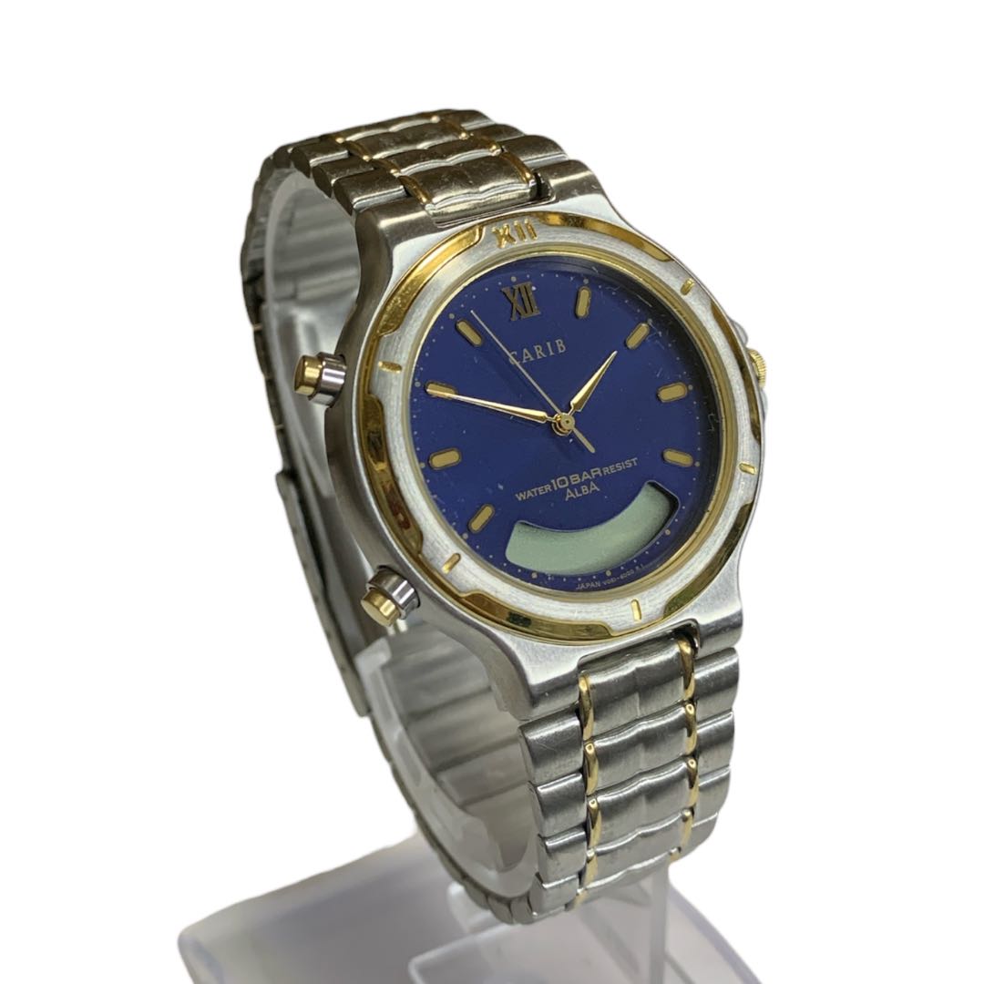 Seiko Alba Carib CARIB V051-6020 Digital-Analog Quartz Men Menwatch