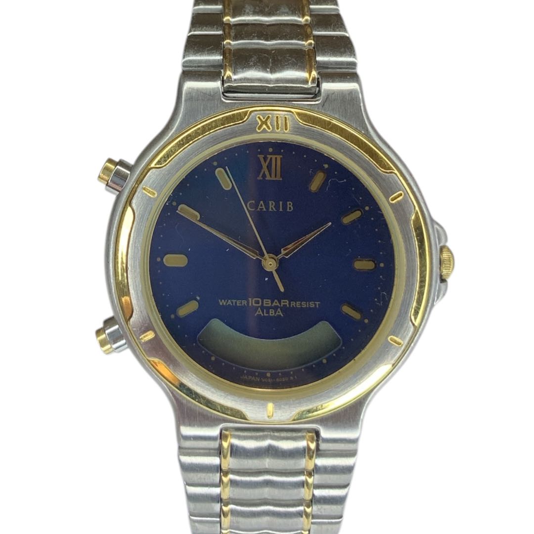 Seiko Alba Carib CARIB V051-6020 Digital-Analog Quartz Men Menwatch