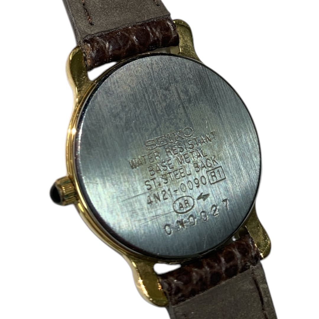 Seiko 4N21-0090 Analog Quartz Women Watch Operation Confirmed