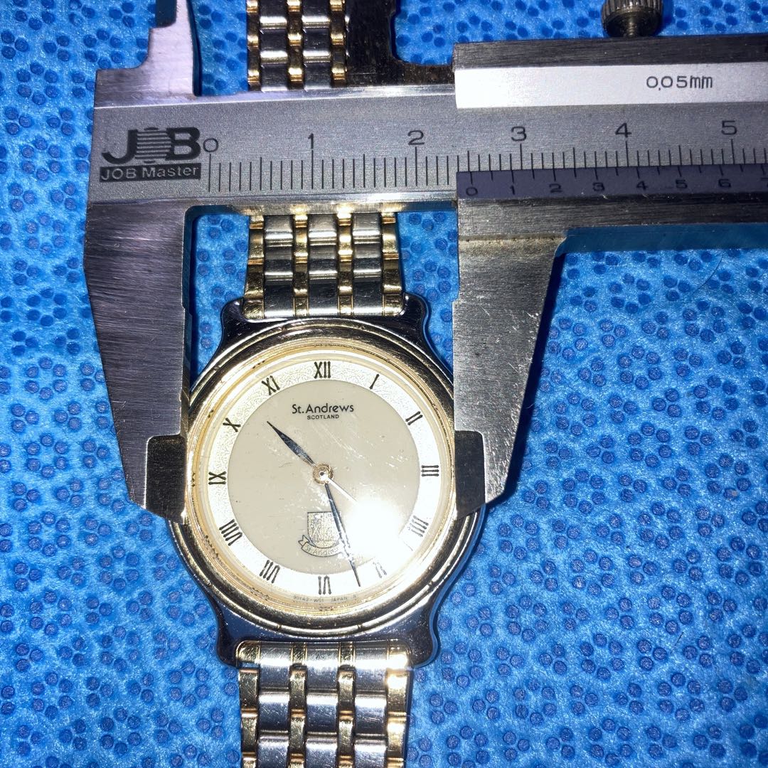 St Andrews Analog Quartz Men セント・アンドリュース セント アンドリュースscotlnd.Scareコンビ稼働美品