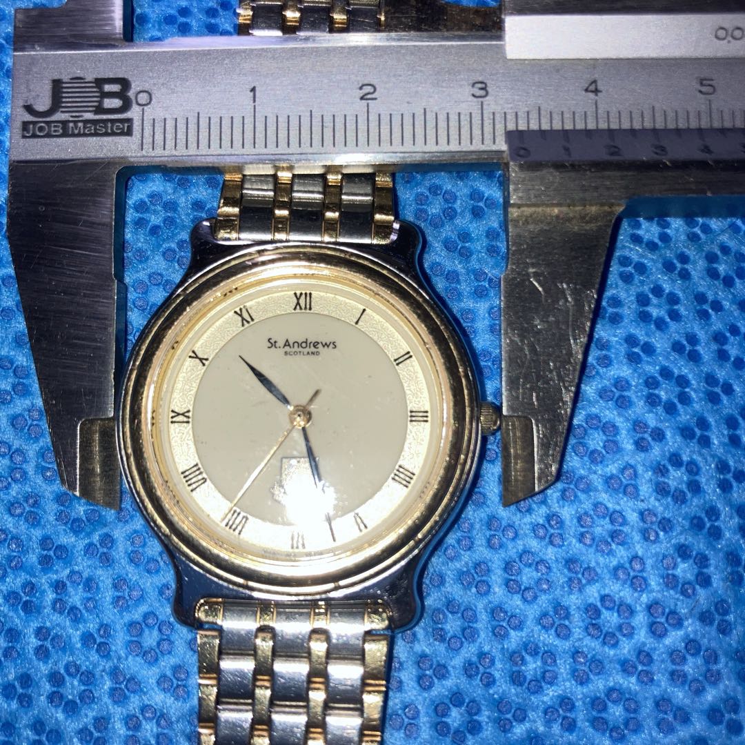 St Andrews Analog Quartz Men セント・アンドリュース セント アンドリュースscotlnd.Scareコンビ稼働美品