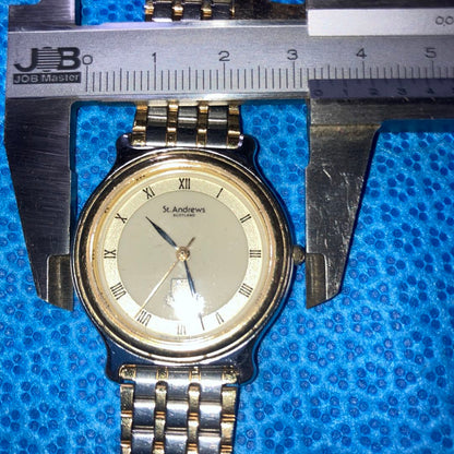 St Andrews Analog Quartz Men セント・アンドリュース セント アンドリュースscotlnd.Scareコンビ稼働美品