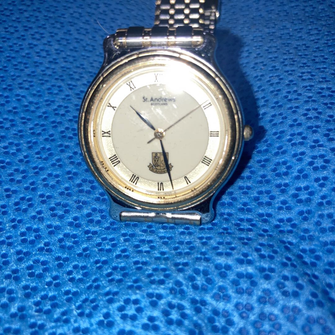 St Andrews Analog Quartz Men セント・アンドリュース セント アンドリュースscotlnd.Scareコンビ稼働美品