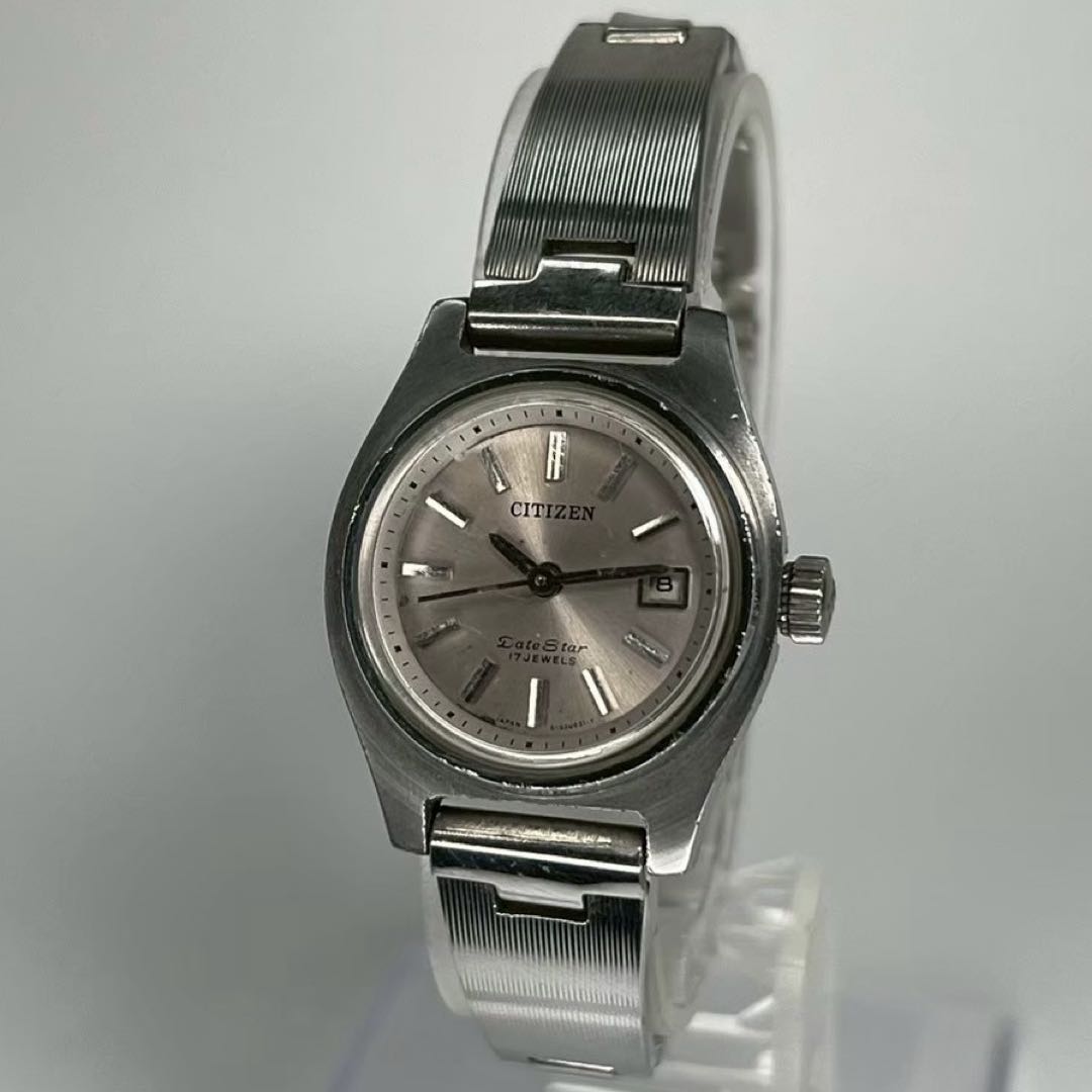 Citizen Date Star Analog Mechanical (Manual) Women Rare Case Model 70S Manual Winding Watch