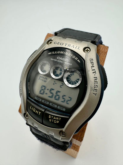 Casio GeoTrail Illuminator FT-111H Digital Men Geotrail Watch 40Mm Case Antique Condition