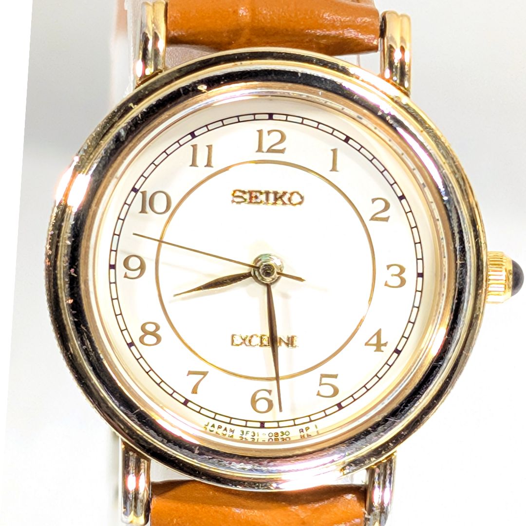 Seiko Exceline Analog Quartz Women Battery & Band Replaced Working Item