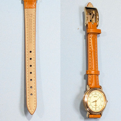 Seiko Exceline Analog Quartz Women Battery & Band Replaced Working Item