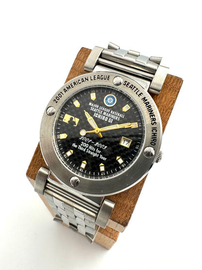 Mlb Analog Quartz Men Ichiro 2000 Hits Commemorative Seattle Mariners Watch For Parts