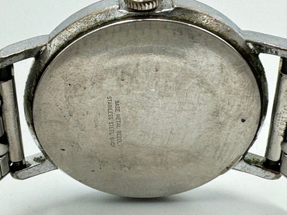 TIMEX Manual Winding Watch Cracked Case NOT WORKING FOR PARTS