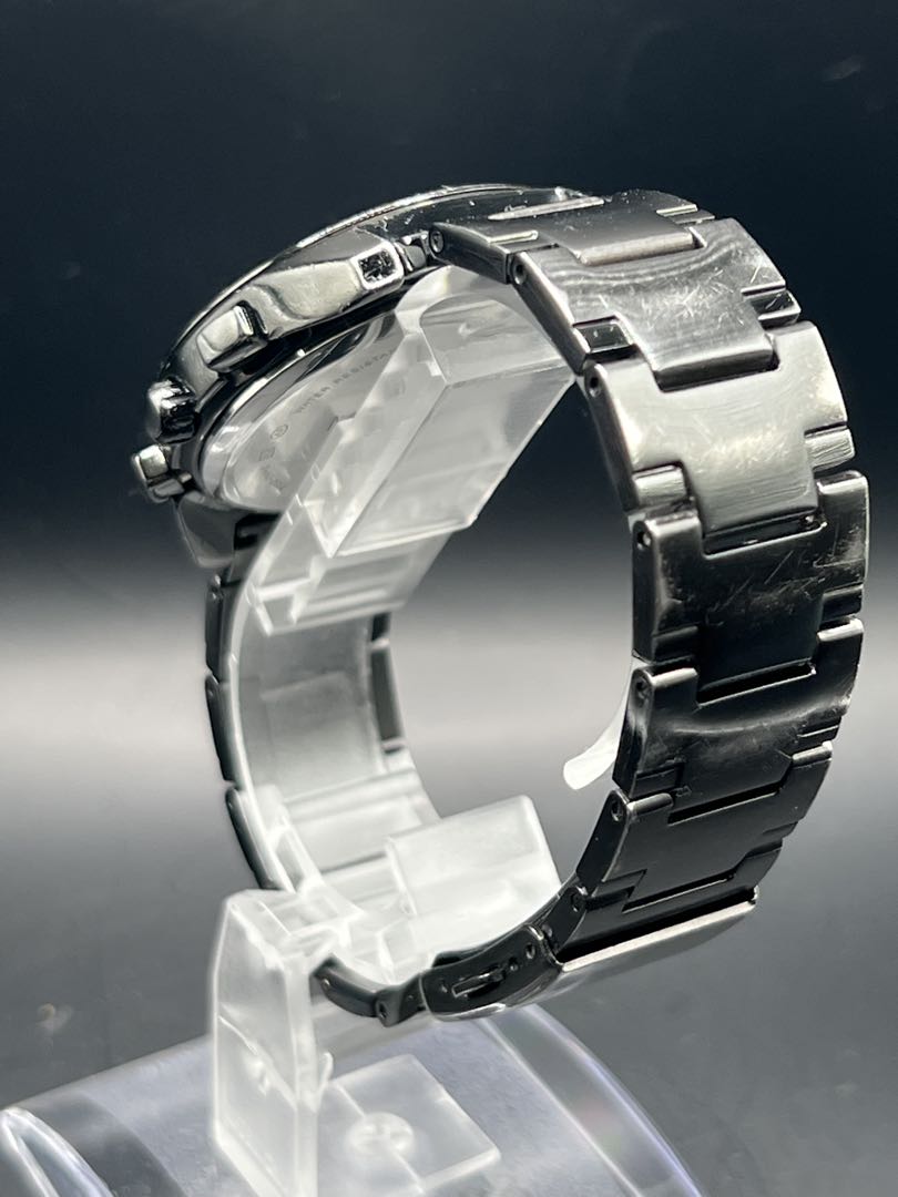 Michel Klein Analog Solar Men ミッシェル・クラン Chronograph Battery Replaced Menwatch