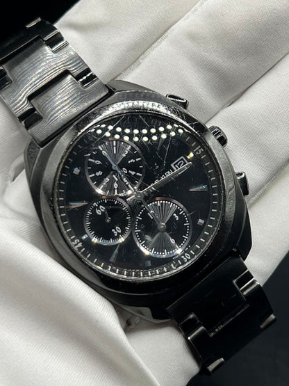 Michel Klein Analog Solar Men ミッシェル・クラン Chronograph Battery Replaced Menwatch