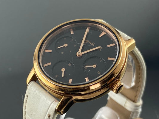 Agnes B. VD75-KGZ0 Analog Quartz Women Agnès Seiko Watch Women'S Battery Replaced