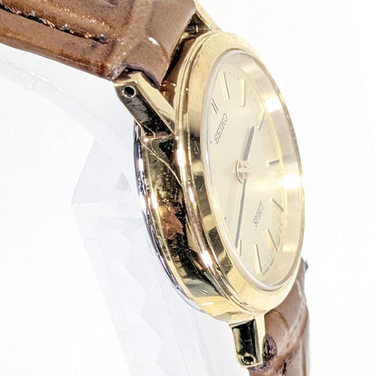 Seiko Spirit 4N21-0640 Analog Quartz Women Battery & Band Replaced Working Items-07