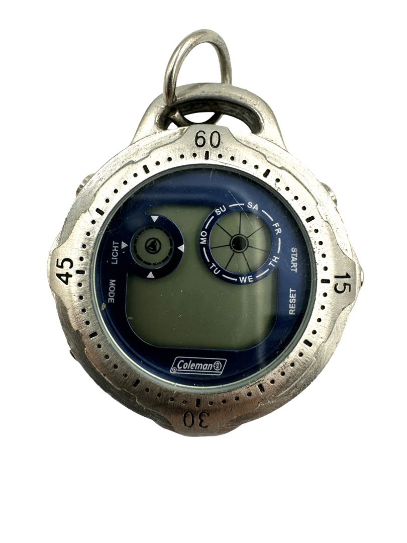 Coleman Analog Quartz Men Digital Pocket Watch For Parts