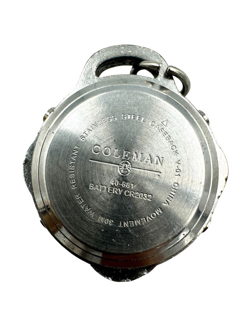 Coleman Analog Quartz Men Digital Pocket Watch For Parts