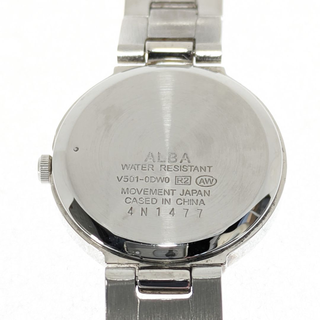 Seiko ALBA V501-0DW0 Analog Quartz Women Alba Women'S Wristwatch, Battery Operated, Stainless Steel