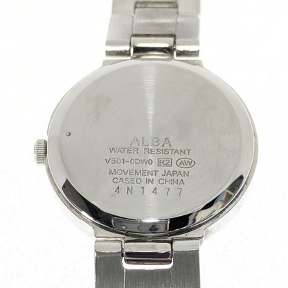 Seiko ALBA V501-0DW0 Analog Quartz Women Alba Women'S Wristwatch, Battery Operated, Stainless Steel