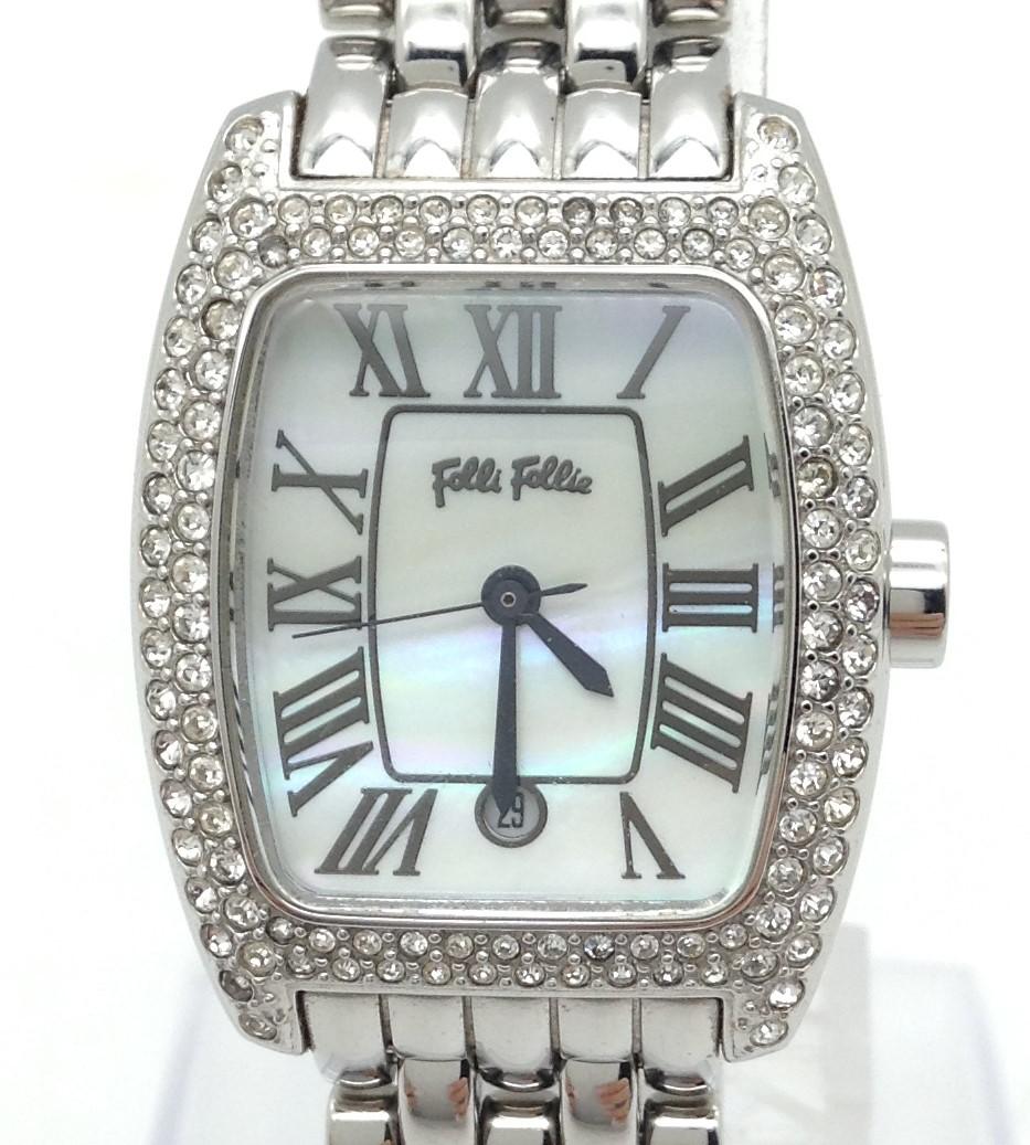 Folli Follie Analog Quartz Women 不動品 フォリフォリ Watch Wf6A062Bd
