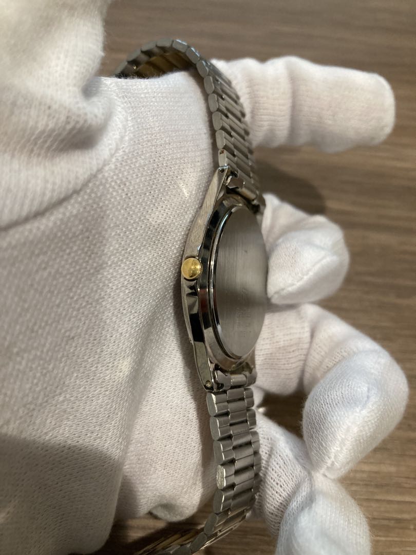 Benrus Analog Quartz Men ベンラス Watch ブラック ゴールド